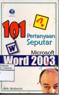 101 Pertayaan Seputar Microsoft Word 2003