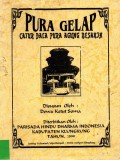 Pura Gelap Catur Desa Pura Agung Besakih