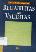 Reliabilitas dan Validitas