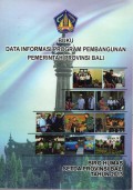 Buku Data Informasi Program Pembangunan Pemerintah Provinsi Bali